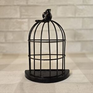 Metal Half Bird Cage Home Decor 8" For Flowers Garden or Candle Display